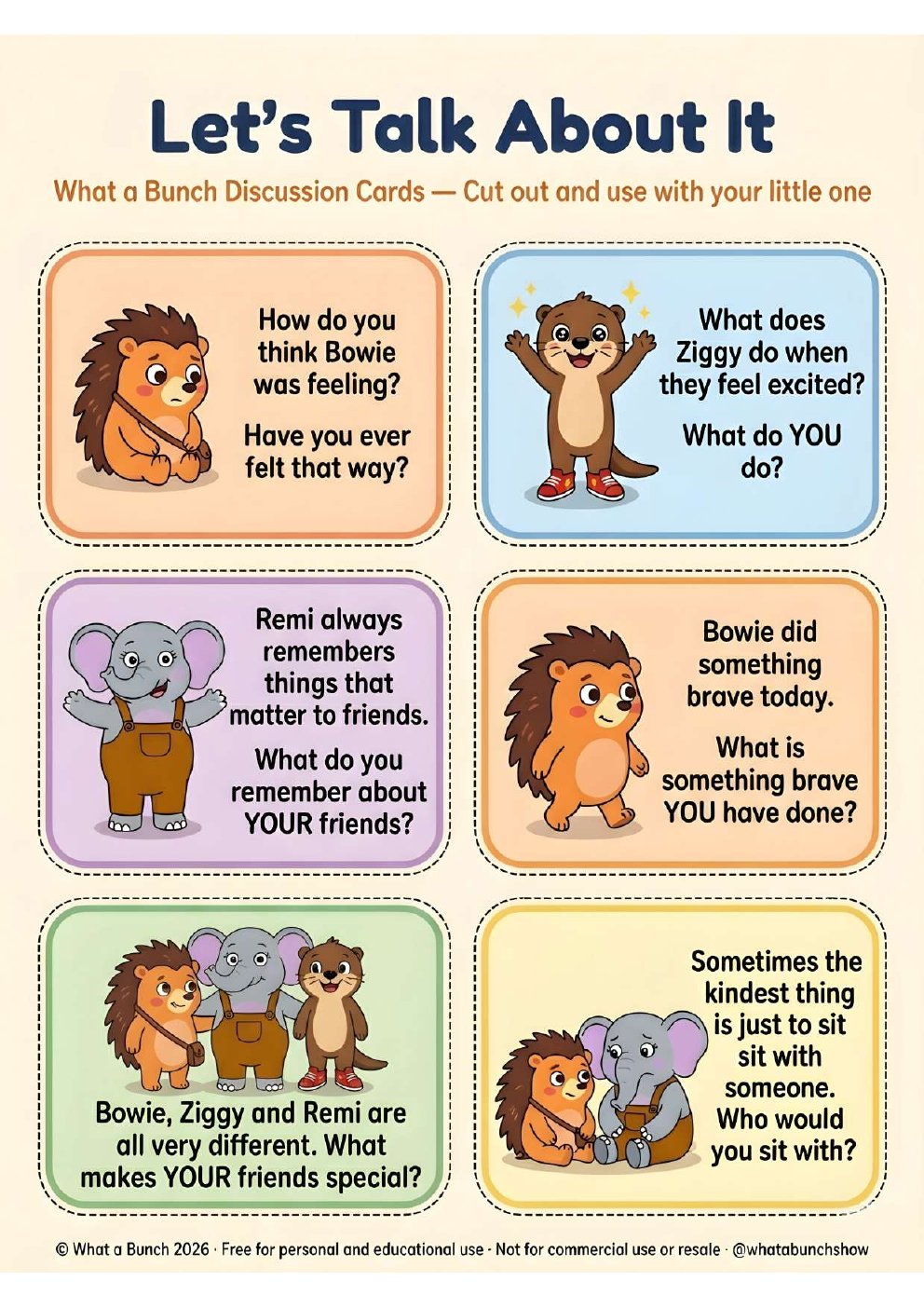 Discussion Cards