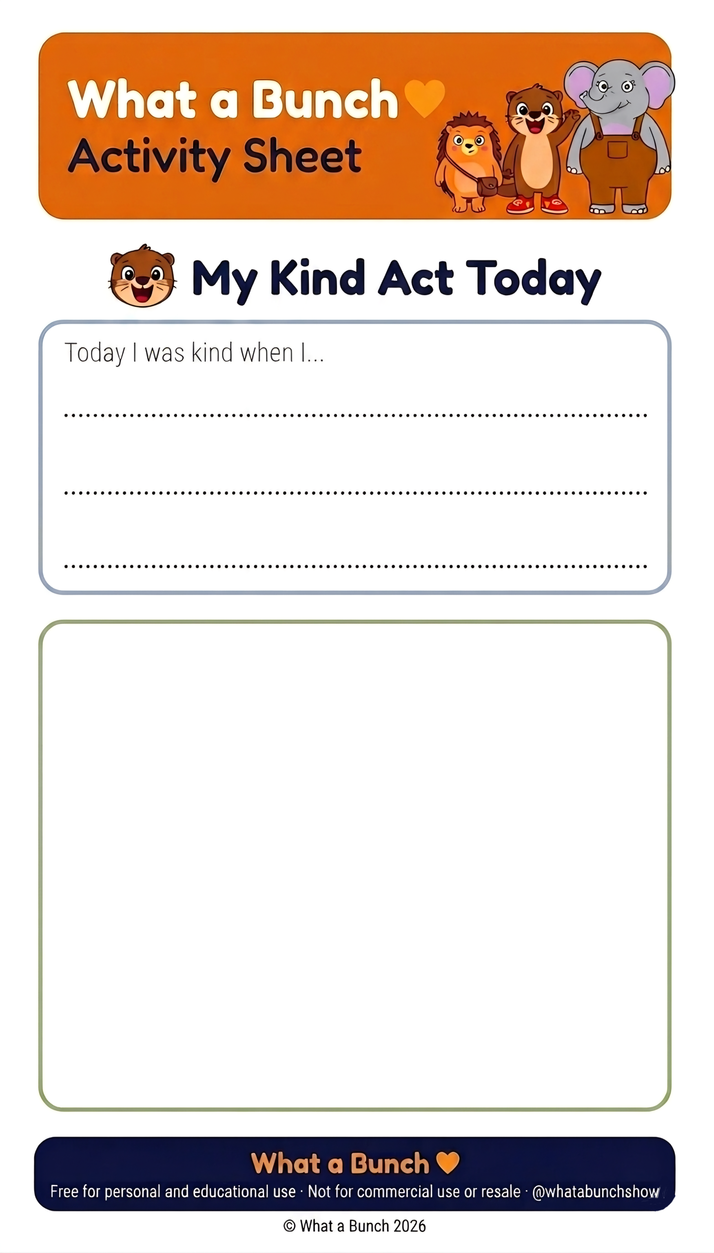 My Kind Act Today