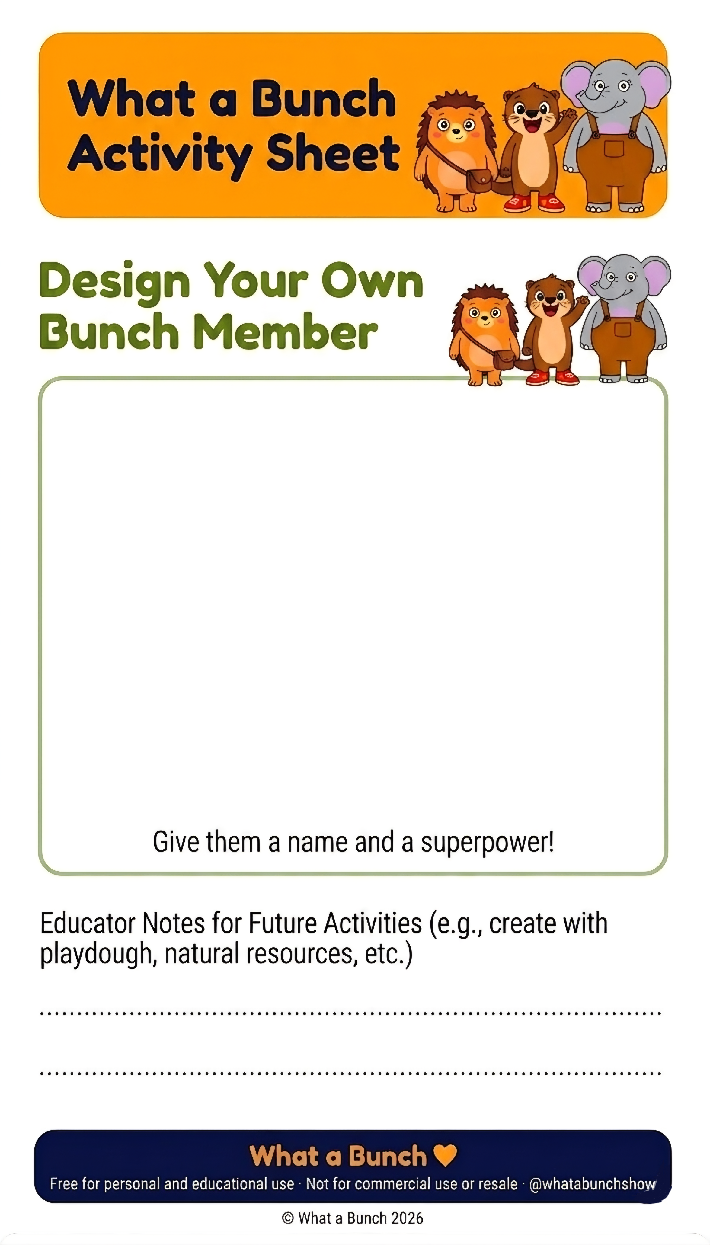 Design Your Own Bunch Member