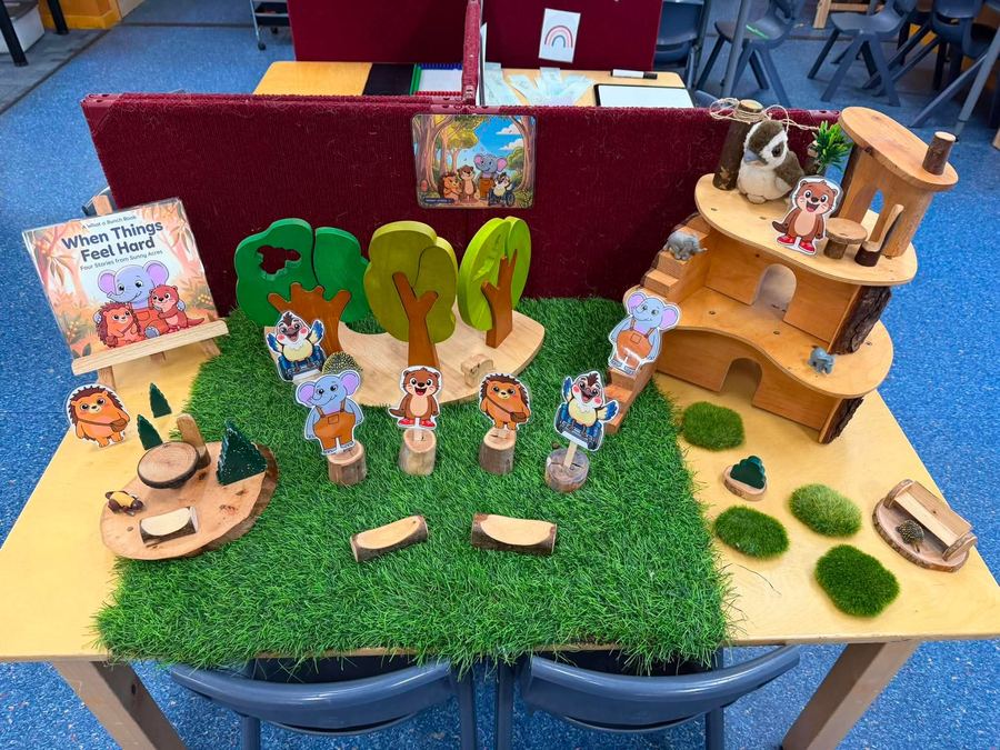 What a Bunch small world classroom setup